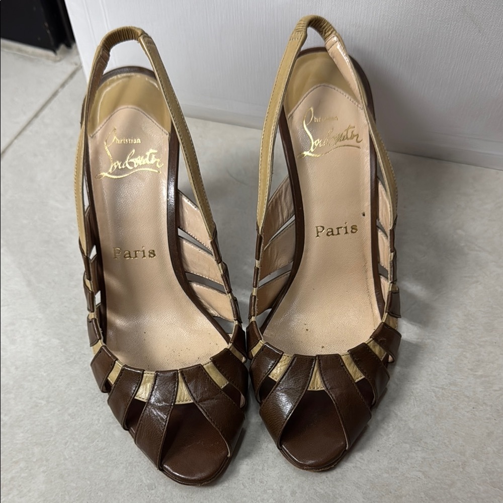 Christian Louboutin Brown Heels